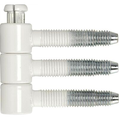 SFS, Türband, Steckband 3-tlg. ø 14,5 mm, Höhe 40,5 mm, Stahl weiss beschichtet SFS, Türband, Steckband 3-tlg. ø 14,5 mm, Höhe 40,5 mm, Stahl weiss beschichtet