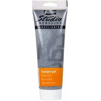 Pebeo, Künstlerfarbe + Bastelfarbe, Studio Acrylics Sand Strukturgele Schwarz (250 ml) Pebeo, Künstlerfarbe + Bastelfarbe, Studio Acrylics Sand Strukturgele Schwarz (250 ml)