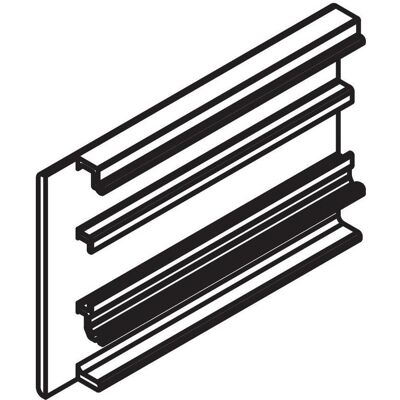 HAWA, Zubehör Türbeschlag, Blendenendstück B, links, 60 mm, Aluminium, eloxiert HAWA, Zubehör Türbeschlag, Blendenendstück B, links, 60 mm, Aluminium, eloxiert