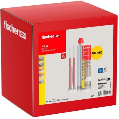 Fischer, Klebeband, Injektionsmörtel 580871 24 St. Fischer, Klebeband, Injektionsmörtel 580871 24 St.
