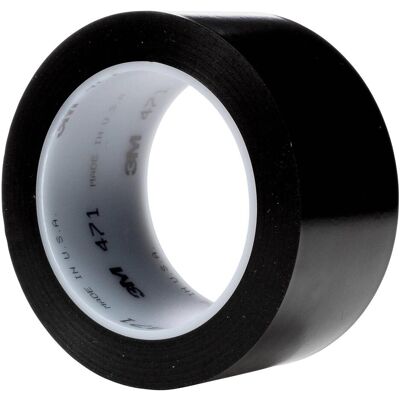 3M Klebeband, 471F 471S50 PVC-Klebeband Schwarz (L x B) 33 m x 50 mm 1 Rolle(n) (471S50) (50 mm) 3M Klebeband, 471F 471S50 PVC-Klebeband Schwarz (L x B) 33 m x 50 mm 1 Rolle(n) (471S50) (50 mm)