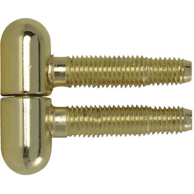 SFS, Türband, Einbohrband Türband 3-Stufengewindebolzen ø13mm mit Rundkopf Stahl vergoldet SFS, Türband, Einbohrband Türband 3-Stufengewindebolzen ø13mm mit Rundkopf Stahl vergoldet