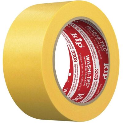 Kip, Klebeband, 48mm x 50m WASHITEC PREMIUM PLUS gelb Goldkrepp3308-48 (48 mm) Kip, Klebeband, 48mm x 50m WASHITEC PREMIUM PLUS gelb Goldkrepp3308-48 (48 mm)