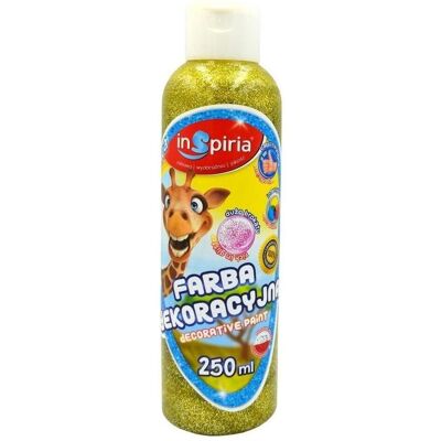 Schemat, Künstlerfarbe + Bastelfarbe, Gelbe Glitzer-Dekorfarbe, 250 ml (250 ml) Schemat, Künstlerfarbe + Bastelfarbe, Gelbe Glitzer-Dekorfarbe, 250 ml (250 ml)