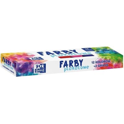 Oxford, Künstlerfarbe + Bastelfarbe, Plakatfarben 12+2 Farben 20ml (20 ml) Oxford, Künstlerfarbe + Bastelfarbe, Plakatfarben 12+2 Farben 20ml (20 ml)
