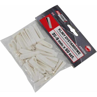 Awtools, Zubehör Verlegematerial, KLINY DO GLAZURY 9 x 35mm / DUŻE / 50szt. Awtools, Zubehör Verlegematerial, KLINY DO GLAZURY 9 x 35mm / DUŻE / 50szt.