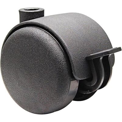 Wagner System, Möbelrollen, DOPPELROLLE 50mm 50kg schwarz Wagner System, Möbelrollen, DOPPELROLLE 50mm 50kg schwarz