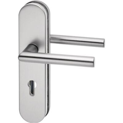 EDI, Türgriff + Türgarnitur, Schutzgarnitur Logo 8743/9203 Aluminium F1 92 mm 65-75 mm (Türgriff) EDI, Türgriff + Türgarnitur, Schutzgarnitur Logo 8743/9203 Aluminium F1 92 mm 65-75 mm (Türgriff)