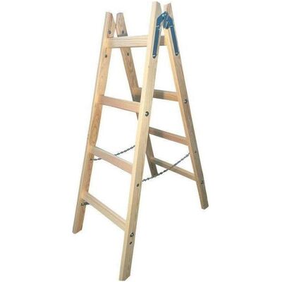Awtools, Leiter + Gerüst, DRABINA DREWNIANA 2x 4 STOPNI 150KG (Stehleiter, 192 cm) Awtools, Leiter + Gerüst, DRABINA DREWNIANA 2x 4 STOPNI 150KG (Stehleiter, 192 cm)