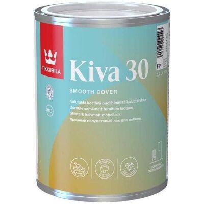 Tikkurila, Künstlerfarbe + Bastelfarbe, FURNITURE VARNISH KIVA 30 0.9 L (900 ml) Tikkurila, Künstlerfarbe + Bastelfarbe, FURNITURE VARNISH KIVA 30 0.9 L (900 ml)