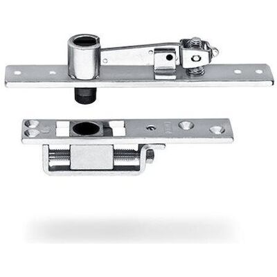 Geze, Türöffner + Türschliesser, Zapfenband Modell C für Pendeltüren mitTürschiene, Stahl verzinkt (Holztür, Indoor) Geze, Türöffner + Türschliesser, Zapfenband Modell C für Pendeltüren mitTürschiene, Stahl verzinkt (Holztür, Indoor)