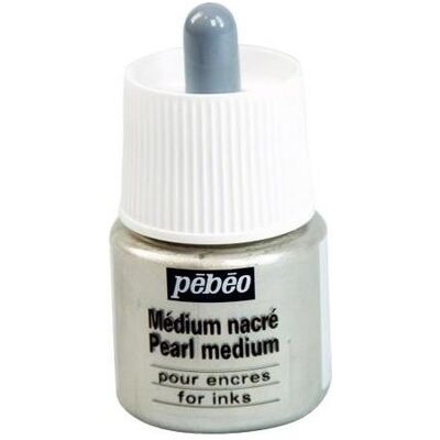 Pebeo, Künstlerfarbe + Bastelfarbe, Medium Perlmutt Tinte (45 ml) Pebeo, Künstlerfarbe + Bastelfarbe, Medium Perlmutt Tinte (45 ml)