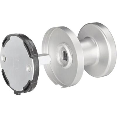EDI Edelstahl Türknauf - Runde Rosette 50mm - Außentürgriff EDI Edelstahl Türknauf - Runde Rosette 50mm - Außentürgriff