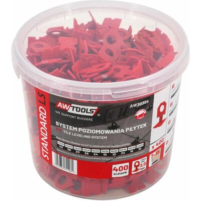 Awtools, Zubehör Verlegematerial, Standard -Leveling -System 3,0 mm - 7-15 mm - Clip 400 PCs. Awtools, Zubehör Verlegematerial, Standard -Leveling -System 3,0 mm - 7-15 mm - Clip 400 PCs.