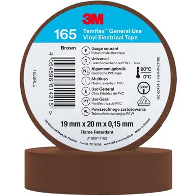 3M Marrone PVC Elektrikband - Elektrisches Isolierband - Marrone - 3M 3M Marrone PVC Elektrikband - Elektrisches Isolierband - Marrone - 3M