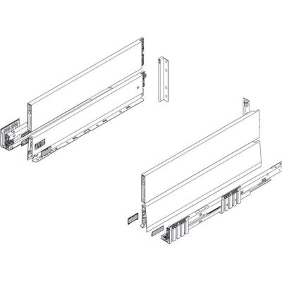 Blum, Schubladenauszüge, Frontschubkasten Komplett-Set Merivobox M/E, mit BOXCAP, mit Korp Blum, Schubladenauszüge, Frontschubkasten Komplett-Set Merivobox M/E, mit BOXCAP, mit Korp