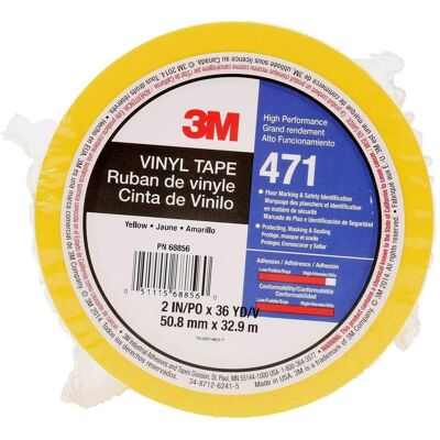 Klebeband, Vinyl tape 471 50mmx33m yellow (50 mm) Klebeband, Vinyl tape 471 50mmx33m yellow (50 mm)