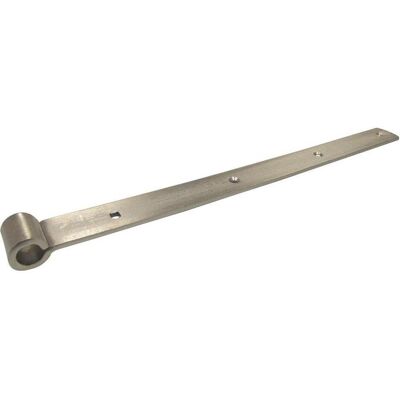 Sonneck, Zubehör Türbeschlag, Langbänder mittig gerollt, ohne Kegel, 400 x 30 x 4 mm, Edelstahl-Effekt Sonneck, Zubehör Türbeschlag, Langbänder mittig gerollt, ohne Kegel, 400 x 30 x 4 mm, Edelstahl-Effekt