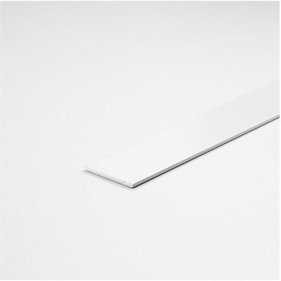 Arcansas, Profil + Stange, Diy profile, white painted aluminum flat bar, 1000 x 20 x 2 mm Arcansas, Profil + Stange, Diy profile, white painted aluminum flat bar, 1000 x 20 x 2 mm