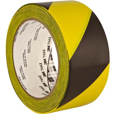 Klebeband, 766I MarkierungsbandSchwarzes und gelbes Vinylband0,12mmx50mmx33m (50 mm) Klebeband, 766I MarkierungsbandSchwarzes und gelbes Vinylband0,12mmx50mmx33m (50 mm)