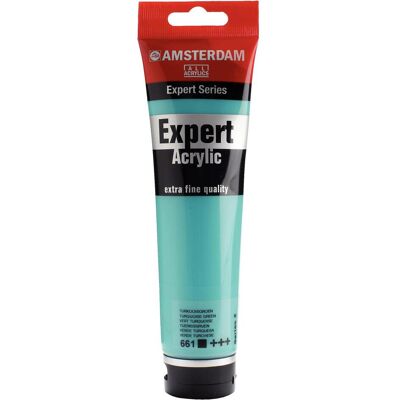 Amsterdam, Künstlerfarbe + Bastelfarbe, Expert Acrylfarbe Tube 150 ml Türkisgrün 661 (150 ml) Amsterdam, Künstlerfarbe + Bastelfarbe, Expert Acrylfarbe Tube 150 ml Türkisgrün 661 (150 ml)