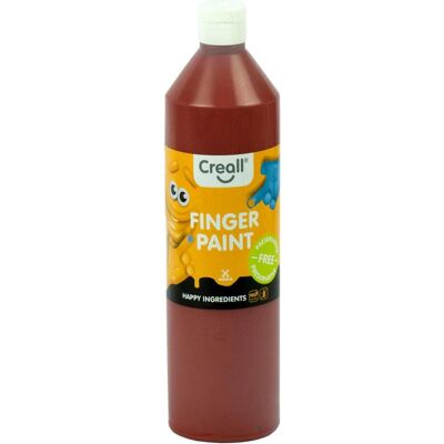 Creall, Künstlerfarbe + Bastelfarbe, Vingerverf Conserveringsvrij Bruin, 750ml (750 ml) Creall, Künstlerfarbe + Bastelfarbe, Vingerverf Conserveringsvrij Bruin, 750ml (750 ml)