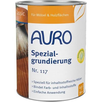 AURO, Holzschutz + Holzpflege, Spezialgrundierung 117 (Transparent, 2.50 l) AURO, Holzschutz + Holzpflege, Spezialgrundierung 117 (Transparent, 2.50 l)