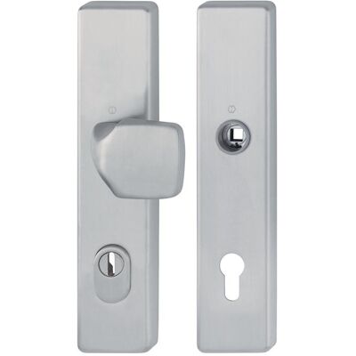 Hoppe, Türgriff + Türgarnitur, Schutzgarnitur E61G/2222ZA/2210 VA F69 92mm 67-77mm (Türgriff) Hoppe, Türgriff + Türgarnitur, Schutzgarnitur E61G/2222ZA/2210 VA F69 92mm 67-77mm (Türgriff)