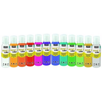 Pebeo, Künstlerfarbe + Bastelfarbe, Acrylcolor Sortiment Glitter 12x (150 ml) Pebeo, Künstlerfarbe + Bastelfarbe, Acrylcolor Sortiment Glitter 12x (150 ml)