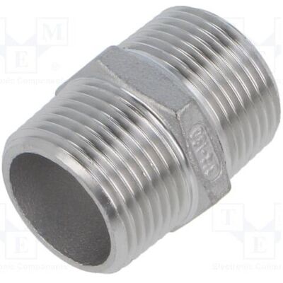 Gebo, Rohrverbindungstechnik, Verbinder: Nippel männlich-männlich max.10,5bar G316 (Doppelnippel) Gebo, Rohrverbindungstechnik, Verbinder: Nippel männlich-männlich max.10,5bar G316 (Doppelnippel)