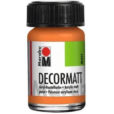 Marabu, Künstlerfarbe + Bastelfarbe, Decormatt Acryl 15 ml im Glas orange (15 ml) Marabu, Künstlerfarbe + Bastelfarbe, Decormatt Acryl 15 ml im Glas orange (15 ml)