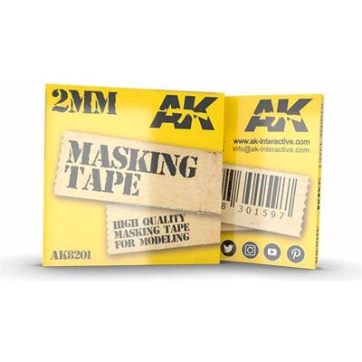 AK Interactive, Klebeband, Masking Tape 2mm AK Interactive, Klebeband, Masking Tape 2mm