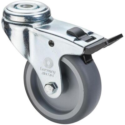 HP Autozubehör, Möbelrollen, Lenkrolle mit Totalfeststeller Rad-Ø 75 mm Tragfähigkeit 60 kg mit Rückenloch 10,2 mm Gleitlager... HP Autozubehör, Möbelrollen, Lenkrolle mit Totalfeststeller Rad-Ø 75 mm Tragfähigkeit 60 kg mit Rückenloch 10,2 mm Gleitlager...