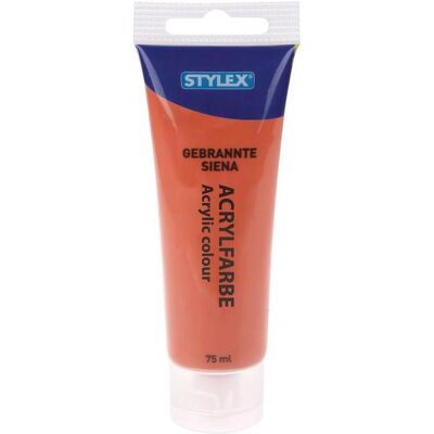 Stylex, Künstlerfarbe + Bastelfarbe, Acrylfarbe gebrannt siena (75 ml) Stylex, Künstlerfarbe + Bastelfarbe, Acrylfarbe gebrannt siena (75 ml)