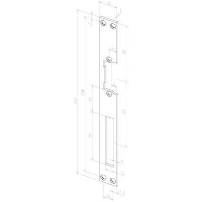Assa Abloy, Türgriff + Türgarnitur, Flachschliessblech 021 Stahl dukatengold käntig Breite 25 x Länge 250 mm DIN links / rechts (Türschildgarnitur) Assa Abloy, Türgriff + Türgarnitur, Flachschliessblech 021 Stahl dukatengold käntig Breite 25 x Länge 250 mm DIN links / rechts (Türschildgarnitur)
