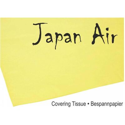 Modellbau Lindinger japan air bespannpapier 16g gelb 500 x 750 mm 10stk. gerollt Modellbau Lindinger japan air bespannpapier 16g gelb 500 x 750 mm 10stk. gerollt