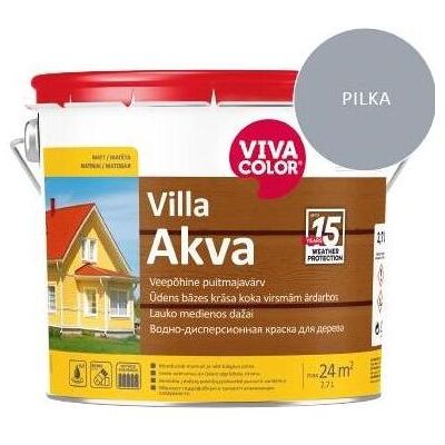 Viva Color, Künstlerfarbe + Bastelfarbe, PAINT FACADE VILLA AKVA L GREY 7040 2.7L (2700 ml) Viva Color, Künstlerfarbe + Bastelfarbe, PAINT FACADE VILLA AKVA L GREY 7040 2.7L (2700 ml)