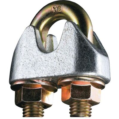Kleinsorge, Zubehör Kette + Seil, Sicherheitsdrahtseilklemme DIN 1142-EN 13411-5 Gewinde M6 Nenngrösse 6,5 mm verzinkt Kleinsorge, Zubehör Kette + Seil, Sicherheitsdrahtseilklemme DIN 1142-EN 13411-5 Gewinde M6 Nenngrösse 6,5 mm verzinkt
