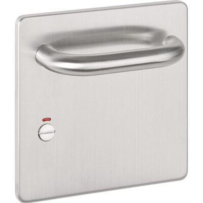 Tecwerk, Türgriff + Türgarnitur, Breitschildgarnitur NW-405-4 Edelstahl matt WC Breitschild-WC-Garnitur Tecwerk, Türgriff + Türgarnitur, Breitschildgarnitur NW-405-4 Edelstahl matt WC Breitschild-WC-Garnitur