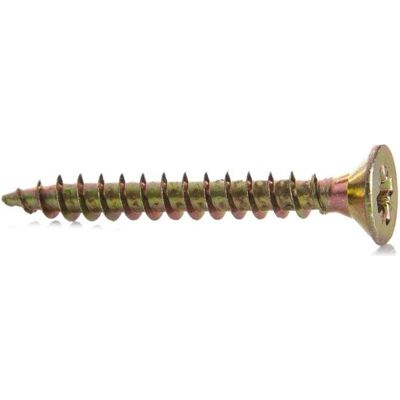 Haushalt, Dübel, CHIPBOARD SCREW 5.0X40 YLW ZP 25PCS G1 (25 Stk.) Haushalt, Dübel, CHIPBOARD SCREW 5.0X40 YLW ZP 25PCS G1 (25 Stk.)