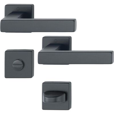 Hoppe AUSTIN Tür- & Fenstergriff - Modern Aluminium Schwarz Hoppe AUSTIN Tür- & Fenstergriff - Modern Aluminium Schwarz