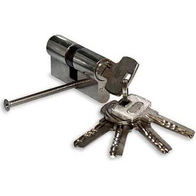 Haushalt, Türschloss + Schliesszylinder, CYLINDER LOCK 60MM 30X30 CHROME 5 KEYS Haushalt, Türschloss + Schliesszylinder, CYLINDER LOCK 60MM 30X30 CHROME 5 KEYS