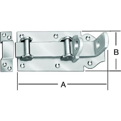 Vormann, Holzverbinder, Rollen-Schlossriegel 160X70 verz. (Möbelriegel, 1 Stk.) Vormann, Holzverbinder, Rollen-Schlossriegel 160X70 verz. (Möbelriegel, 1 Stk.)