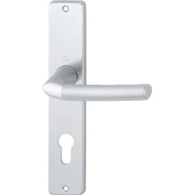 HOPPE Birmingham Aluminium-Langschild-Türgriff-Garnitur 1117/202SP HOPPE Birmingham Aluminium-Langschild-Türgriff-Garnitur 1117/202SP