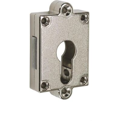 JuNie - 7407 - Dornmaß 25 mm - nickel-matte - Möbelschloss JuNie - 7407 - Dornmaß 25 mm - nickel-matte - Möbelschloss