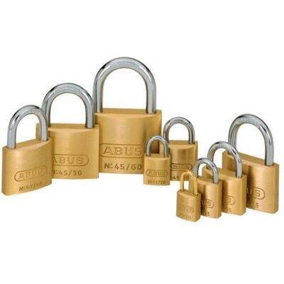 Abus, Vorhängeschloss, Vorhängeschloss 45/30 Messing 30 mm Abus, Vorhängeschloss, Vorhängeschloss 45/30 Messing 30 mm