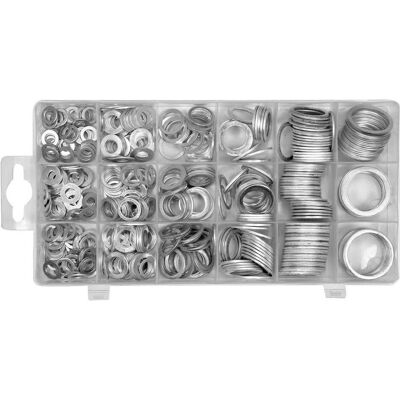 Yato, Muttern + Unterlegscheiben, PODKŁADKI ALUMINIOWE 450szt. Yato, Muttern + Unterlegscheiben, PODKŁADKI ALUMINIOWE 450szt.