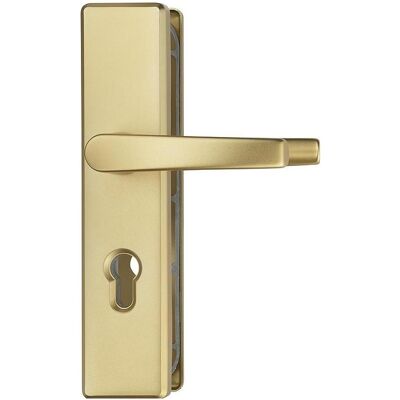 Abus, Türgriff + Türgarnitur, KLS114 F3 EK Türschutzbeschlag DG, messing (Türgarnitur) Abus, Türgriff + Türgarnitur, KLS114 F3 EK Türschutzbeschlag DG, messing (Türgarnitur)