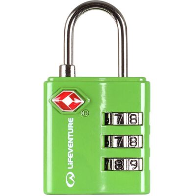 Lifeventure, Vorhängeschloss, TSA Combi Lock (Green) Lifeventure, Vorhängeschloss, TSA Combi Lock (Green)
