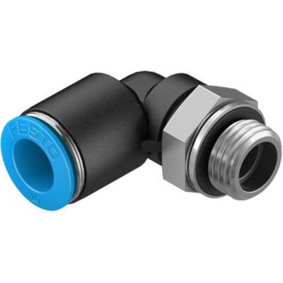 Festo, Zubehör Befestigungstechnik, Push-in Elbow Fitting, Male G1/4, 10mm Festo, Zubehör Befestigungstechnik, Push-in Elbow Fitting, Male G1/4, 10mm